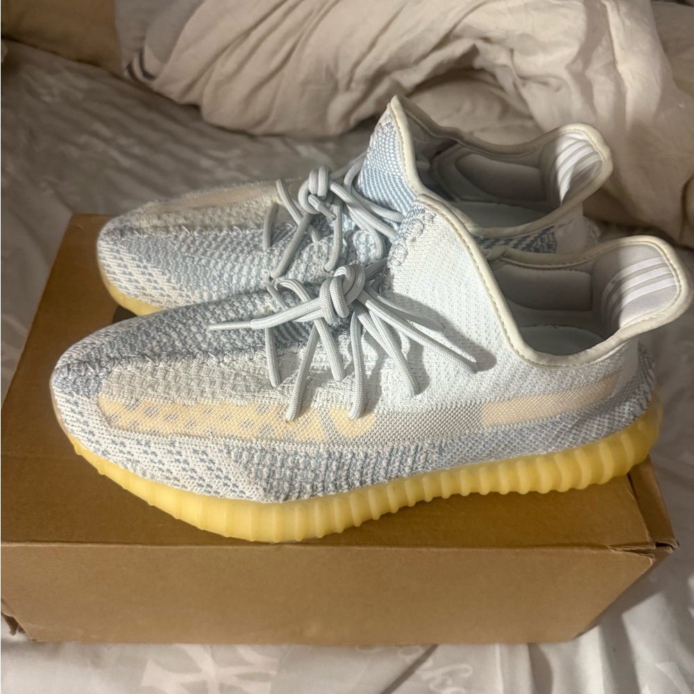 Yeezy Cloud white sneakers size 11 with box
